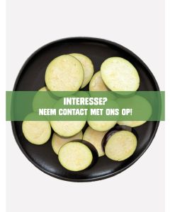 Aubergine plakjes schuin 25mm