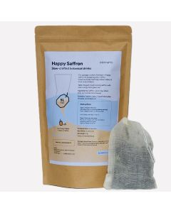 Overnight Botanicals Happy Saffron - Saffraan, limoen & groene thee 1L bag