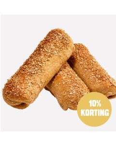 Brewlicious plantaardig worstenbrood met brouwgraan