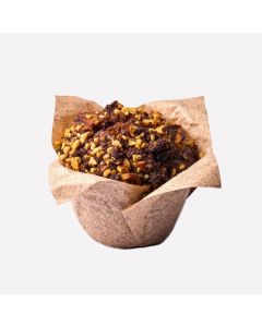 Dubbele chocolade, karamel & noten muffin