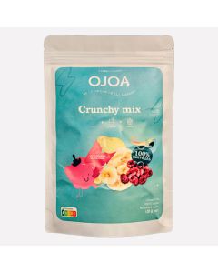 Crunchy gedroogde fruitmix (appel, banaan, framboos)