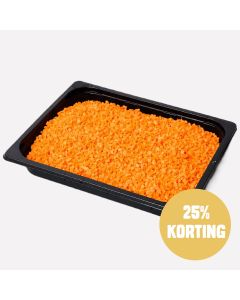 Winterpeen oranje gesneden blok 5 mm