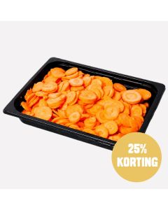 Winterpeen oranje gesneden plak 2 mm
