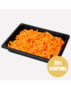 Winterpeen oranje gesneden stift 15 mm
