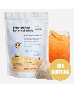 Smaakmaker voor water Africa meets Nepal - Hibiscus & gember 1L bag