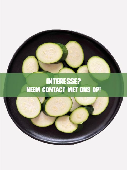 Courgette plakjes schuin 25mm