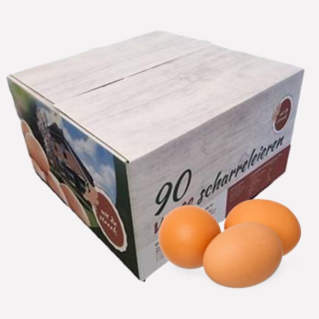 Eieren scharrel klasse A 1* BLK maat M/L