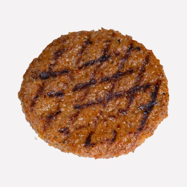 Gekruide (hybride) runderburger