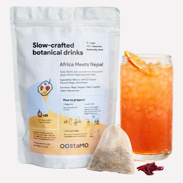 Overnight Botanicals Africa meets Nepal - Hibiscus & gember 1L bag