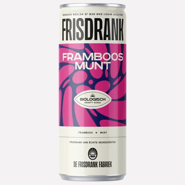 Frisdrank - Framboos & munt (blik)