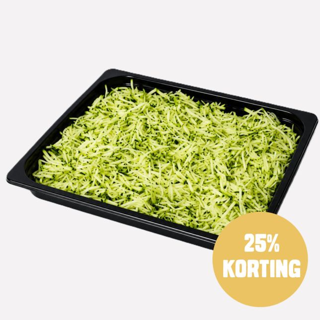 Courgette gesneden stift 3 mm