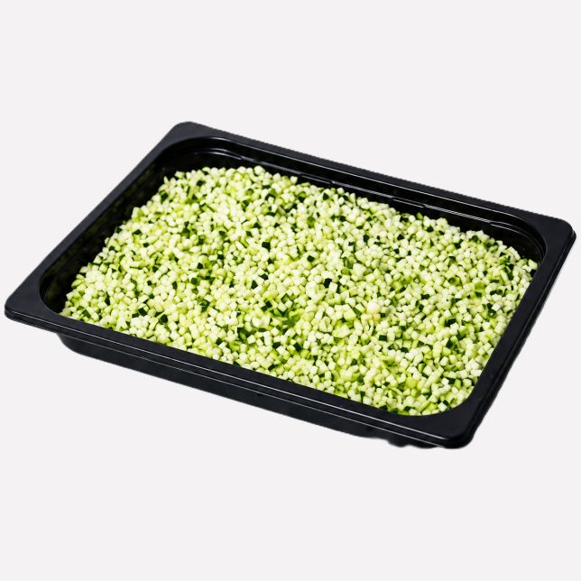 Courgette gesneden blok 5 mm
