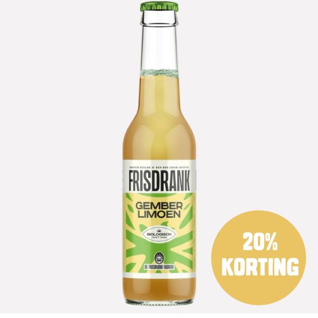 Frisdrank - Gember & limoen (fles)