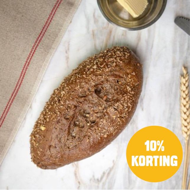 Donker meergranen pistolet (b)