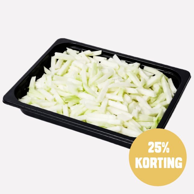 Koolrabi gesneden stift 10 mm