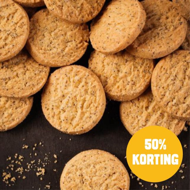 Citroen Maanzaad Koekjes (middelgroot)