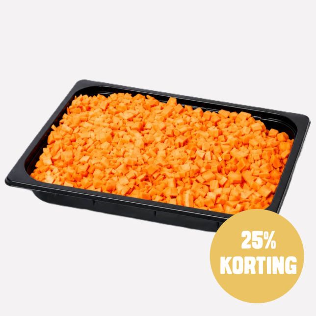 Wortel gesneden blok 15 mm