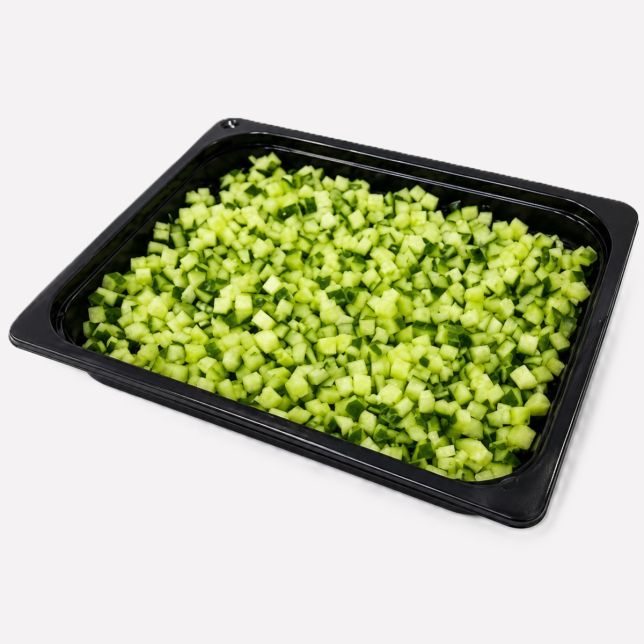 Komkommer gesneden blok 10 mm