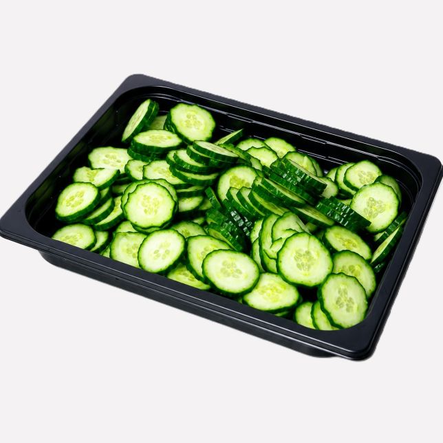 Komkommer gesneden plak 5 mm