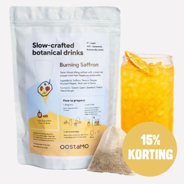 Smaakmaker voor water Burning Saffron -  Safraan & peper 1L bag