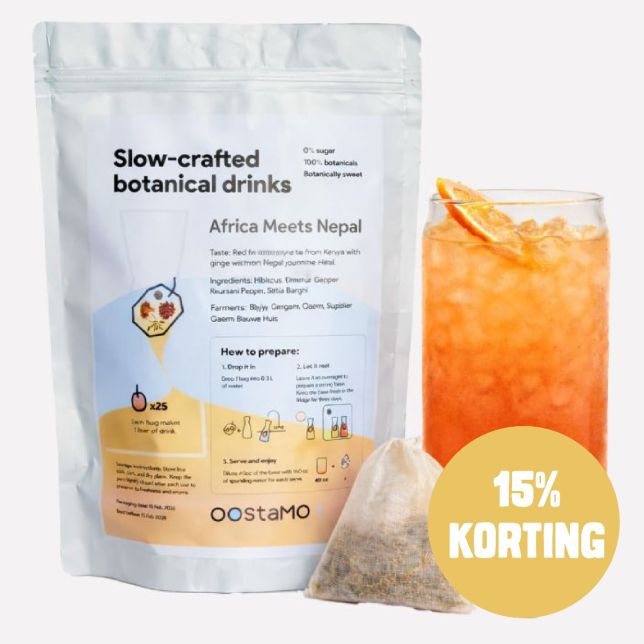 Smaakmaker voor water Africa meets Nepal - Hibiscus & gember 1L bag