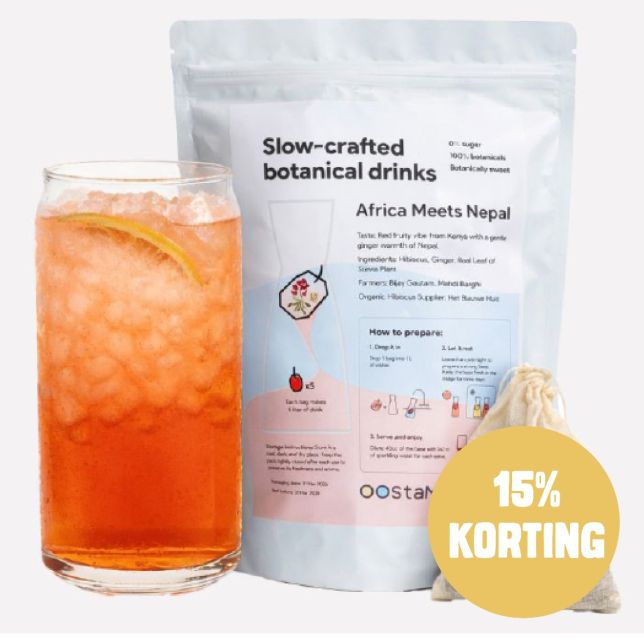 Smaakmaker voor water Africa meets Nepal - Hibiscus & gember 5L bag