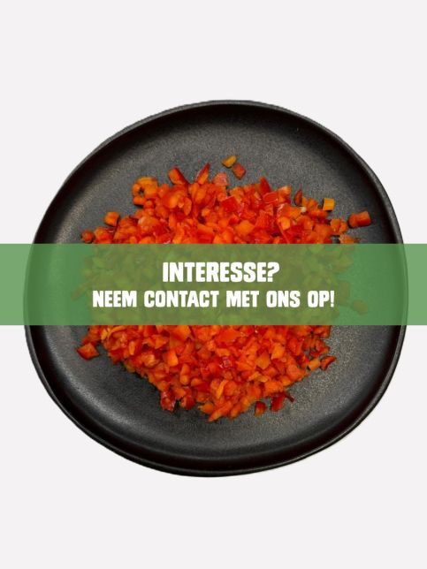 Paprika gesneden rood blok 10mm
