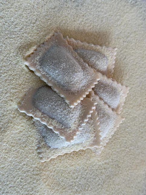 Pompoen ravioli