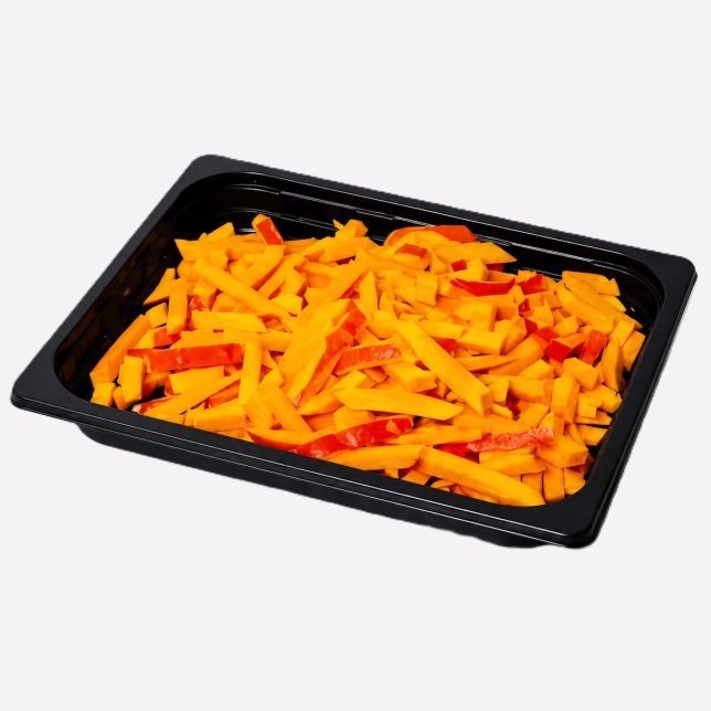 Pompoen oranje gesneden stift 10 mm