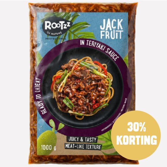 Jackfruit in teriyaki sauce