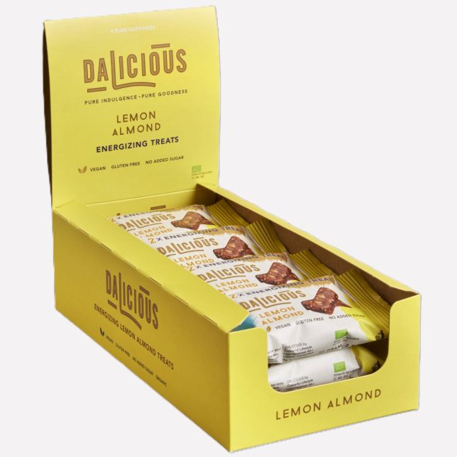 Dalicious dadel bites - Lemon almond