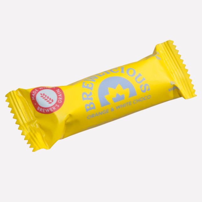 Brewlicious bar orange white choco bulk