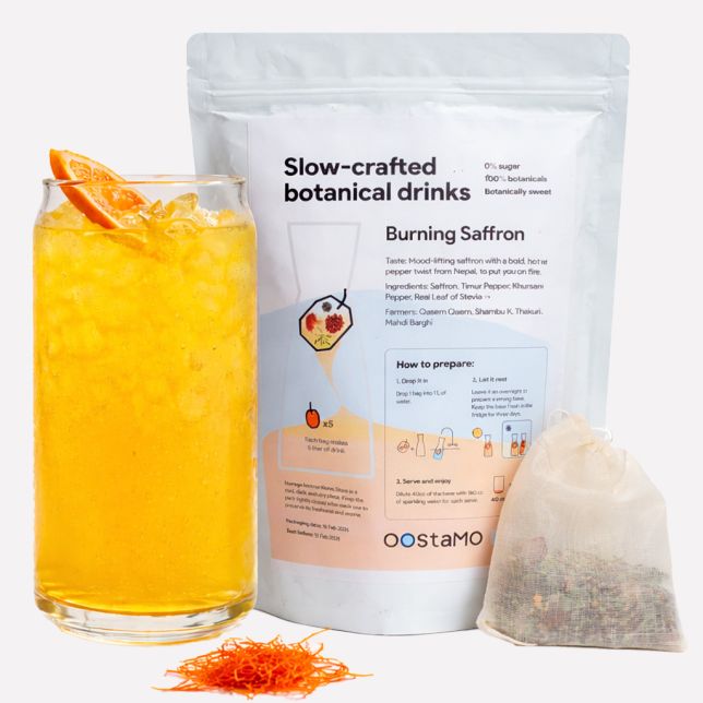 Overnight Botanicals Burning Saffron -  Safraan & peper 5L bag
