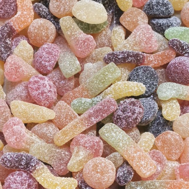 Vegan zure snoepmix