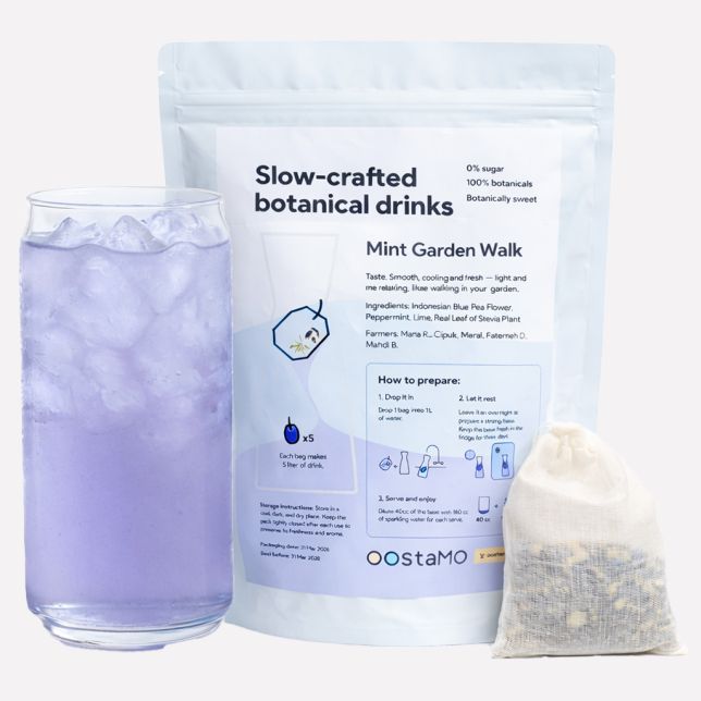 Overnight Botanicals Mint Garden Walk - Kittelbloem, limoen & pepermunt 5L bag