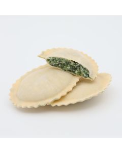 Ravioli Fritti spinazie & gerookte ricotta