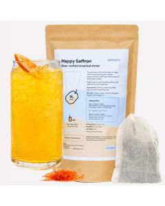 Overnight Botanicals Happy Saffron - Saffraan, limoen & groene thee 1L bag