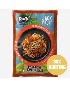 Jackfruit in bolognese sauce