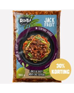 Jackfruit in teriyaki sauce