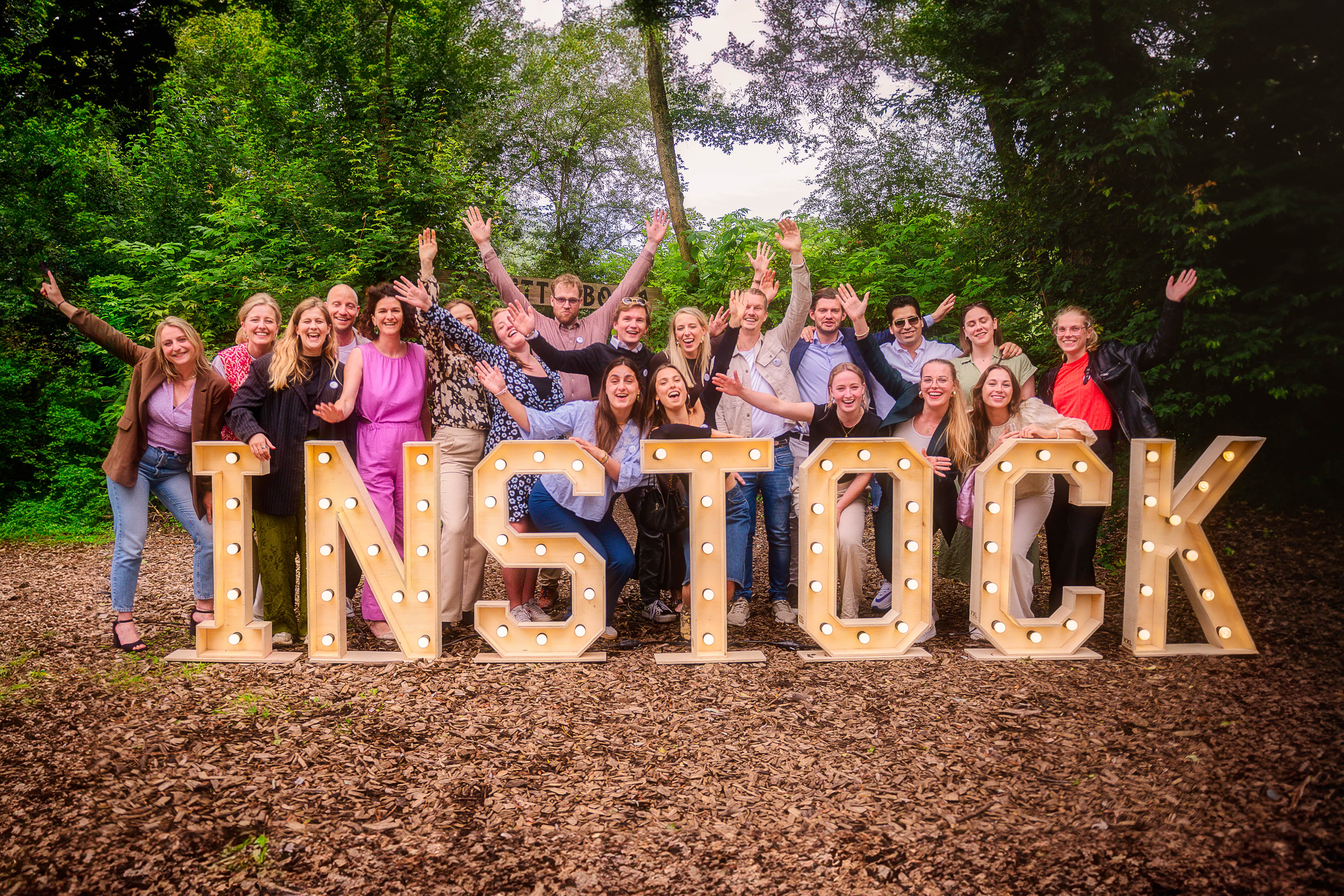 Team InstockMarket bij 10-jarig jubileum Instock