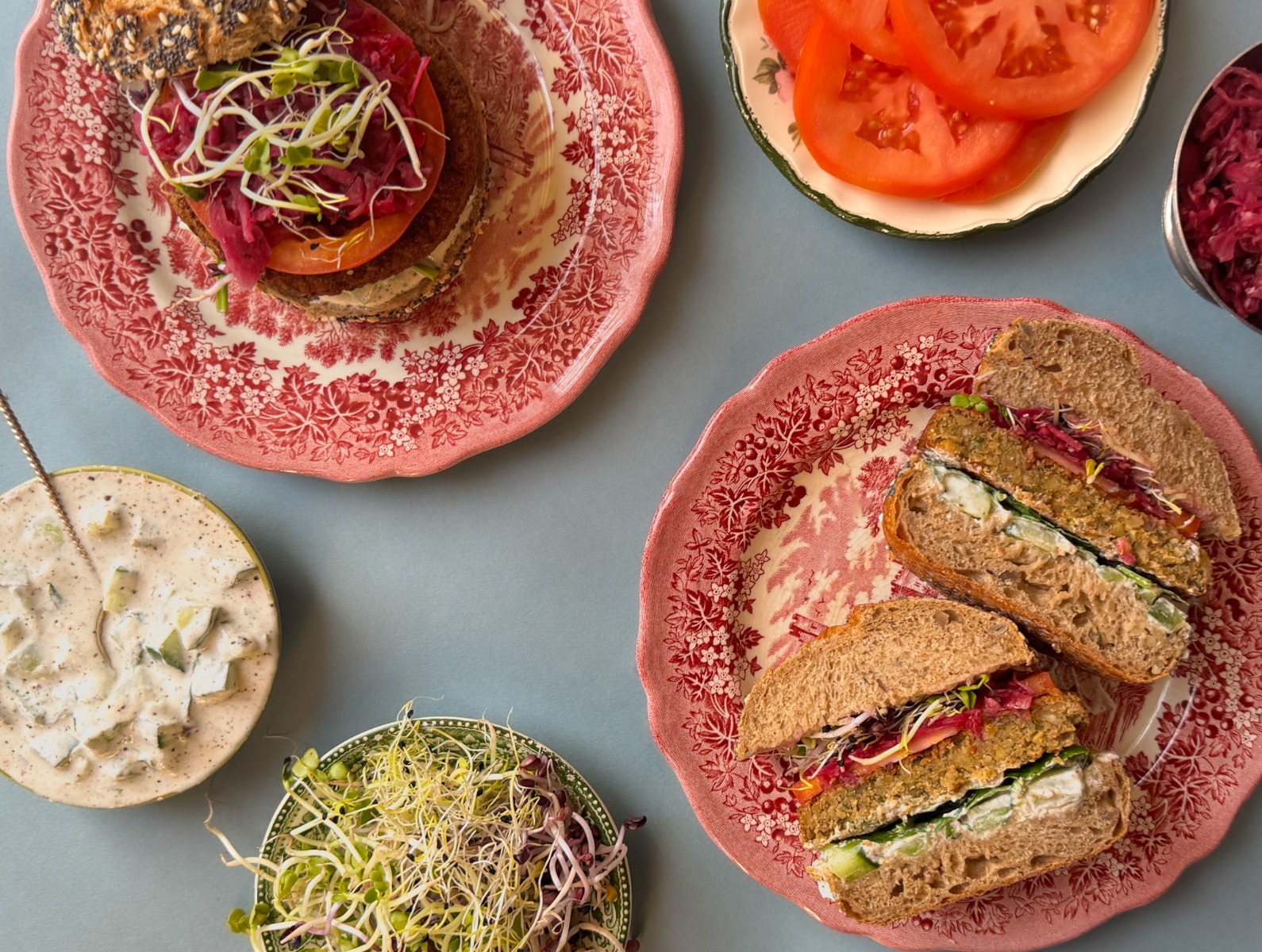 Falafelburger met levant van Fermi en Kh'yar bi Laban