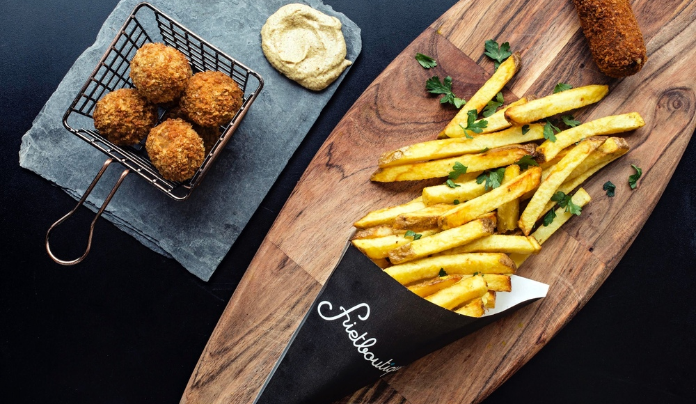 Frietboutique achtergrond